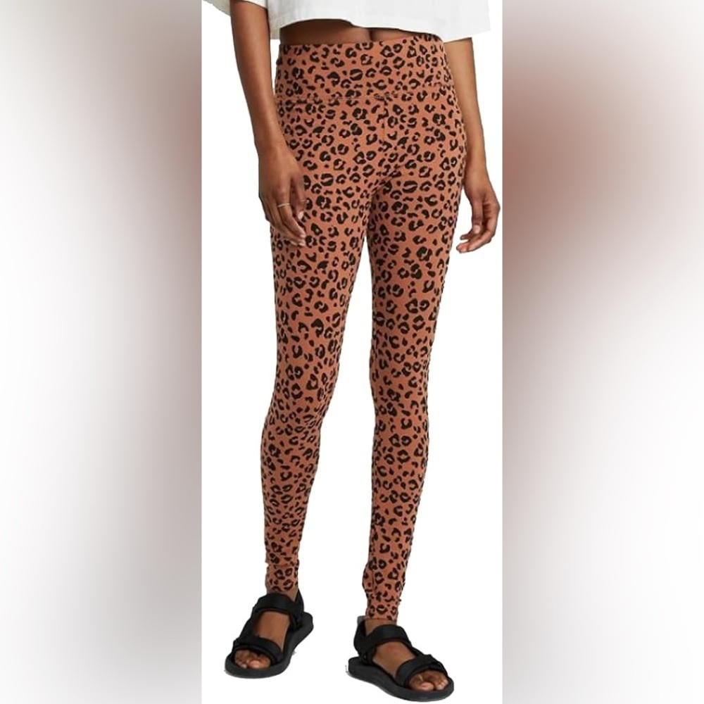 Wild Fable Cheetah Print Full Length Leggings Soft Cotton NWT